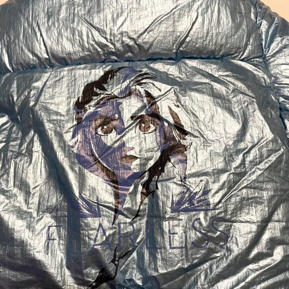 Disney Frozen 2 Metallic Blue Hooded Jacket Toddler Girls 2T - Picture 12 of 16